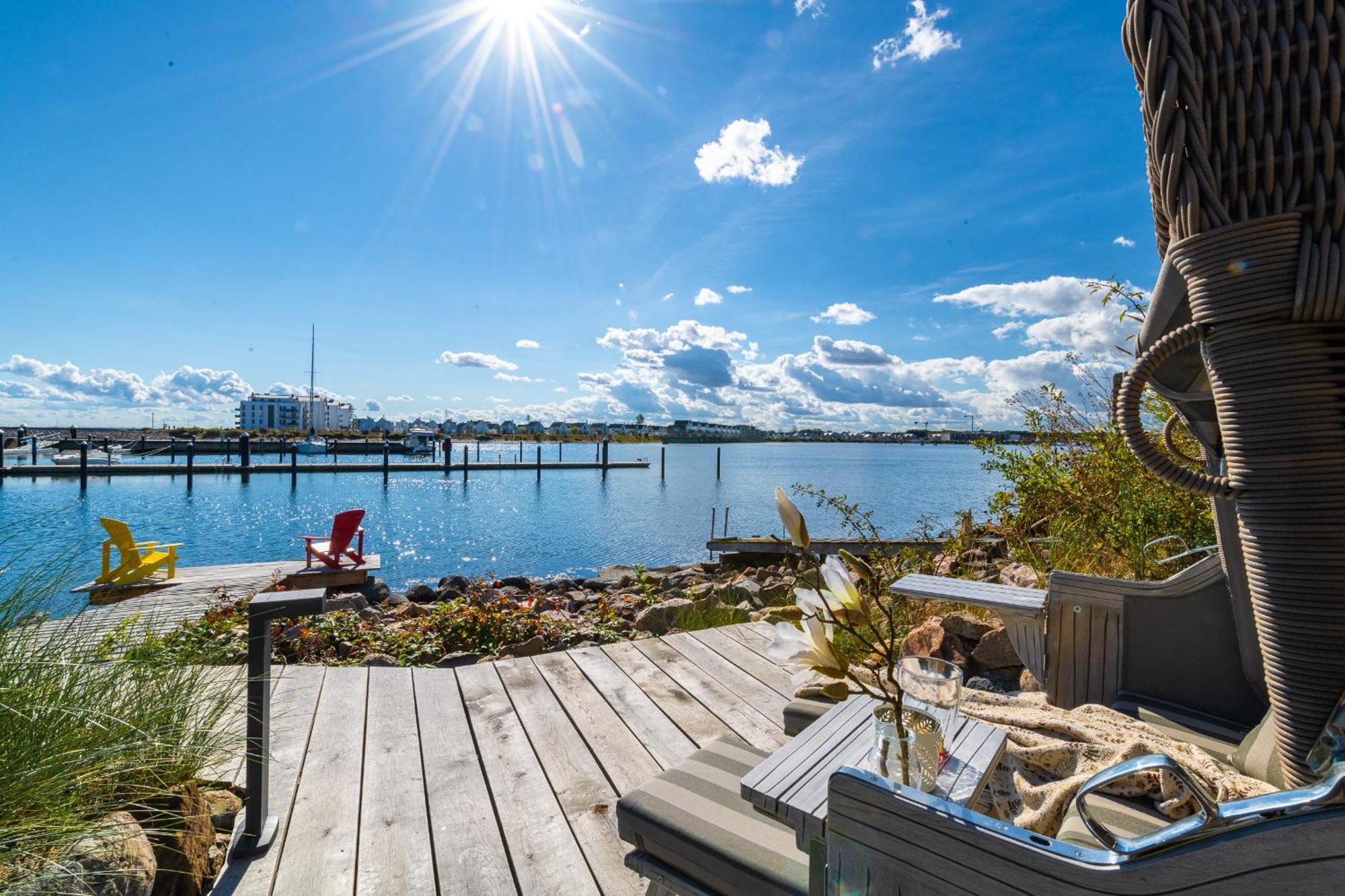 Hafenliebe- Sauna, Steg, Hafenblick, Kamin, Terrasse Olpenitz Exterior foto